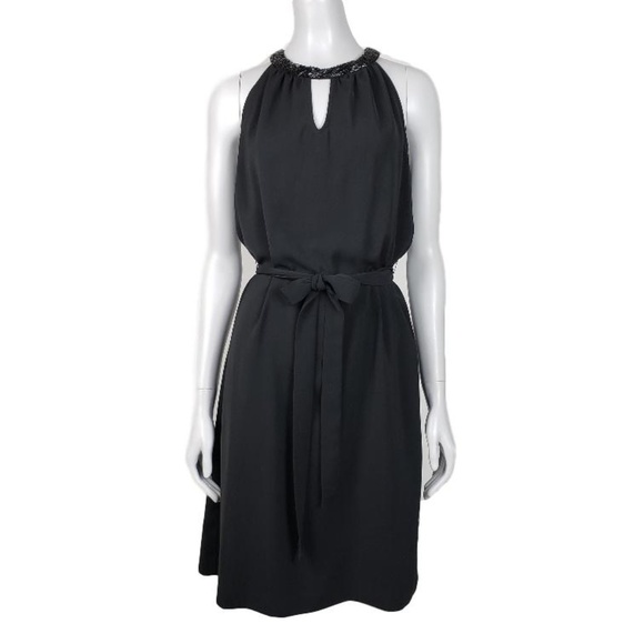 DKNY Black Special Occasion Dress Beautiful Beading Medium - Picture 2 of 8